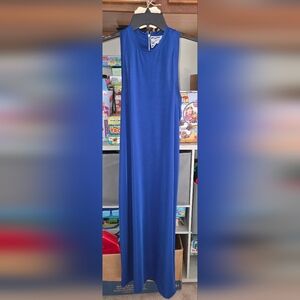 Pink Martini Royal Blue / Cobalt blue women's small long sleeveless dress